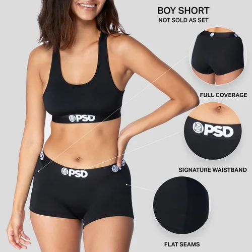 Miniatura 6 de PSD Pantalones cortos de Bob Esponja para mujer, ropa interior de cobertura completa, cómodas bragas elásticas para mujer