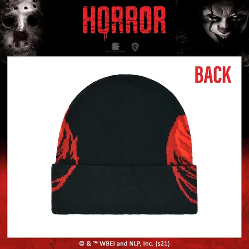 Miniatura 5 de Concept One Stephen King's IT Pennywise - Gorro de invierno enrollable, color negro, talla única, Negro