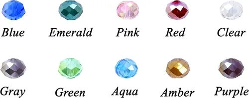 Miniatura 7 de Mandala Crafts 10 cuentas de cristal Briolette de 0.157 pulgadas de colores AB surtidos para manualidades, 1000 cuentas de vidrio facetadas sueltas
