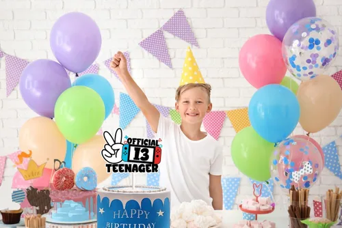 Miniatura 4 de Decoración de pastel de videojuegos para niños y niñas, feliz cumpleaños 13, suministros de fiesta temática nivel 13 desbloqueado, decoración