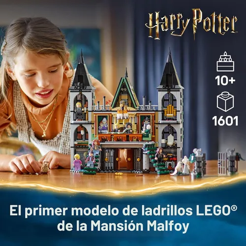 Miniatura 2 de LEGO Harry Potter Malfoy Manor Set de Construcción - Juguete de Harry Potter para Niños y Niñas, Edades 10+ - Juguete Coleccionable para Niños