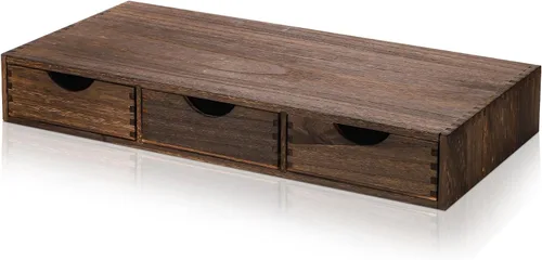 Suzile Soporte de Almacenamiento de Cápsulas de Café Gabinete Cajones de Almacenamiento Vintage para Encimera Organizador de Tazas de Madera Bajo