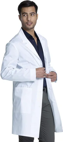 Miniatura 6 de Cherokee White Lab Coat for Men or Women with 3 Pockets and Center back length 38" CK460
