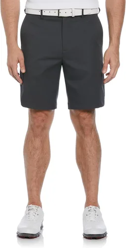 PGA Tour Pantalones cortos de golf para hombre de 9 pulgadas con cintura expandible, parte delantera plana, absorben la humedad, protección solar,