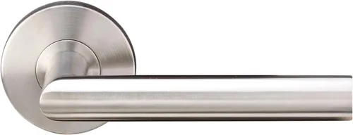INOX RA RA105L471-32D - Juego de manijas tubulares para puerta de paso, roseta redonda TL4, manija de puerta interior con fondo de 2-3/4 pulgadas,