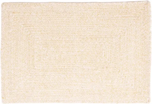 Miniatura 24 de Super Area Rugs Farmhouse - Alfombra trenzada de algodón reversible para cocina, gris y blanco, 4 x 6 pies, ovalada