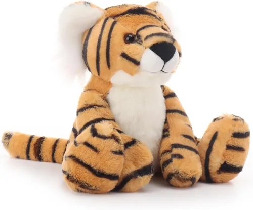 Miniatura 4 de Apricot Lamb Toys - Peluche clásico de tigre, suave, perfecto para niños (tigre amarillo, 7 pulgadas)