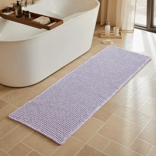 Miniatura 32 de Triohero Tapete de baño con diseño de gofre, tapete de baño pequeño y bohemio, antideslizante, lavable, ultra suave, súper absorbente, de secado