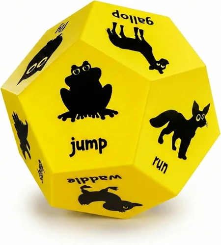 Miniatura 11 de Dados de Movimiento Covelico - Equipo de Juego Preescolar y Juguetes de Recreo para Juegos de Gimnasia al Aire Libre para Primaria, Dados