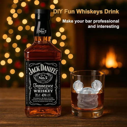 Miniatura 4 de Bandeja de moldes de silicona para cubitos de hielo de cangrejo 3D para whisky, cóctel, bebida, bar; detalles ricos. Divertido molde de animales