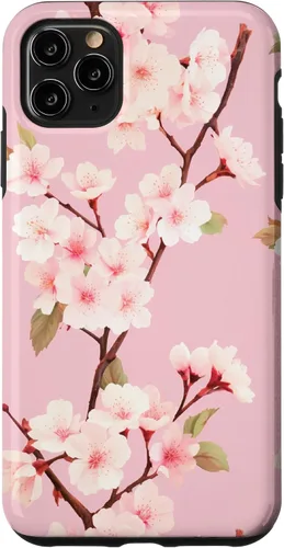 Miniatura 13 de Funda rosa pastel con patrón Japanese Cherry Blossom Floral Flower para iPhone 14 Pro