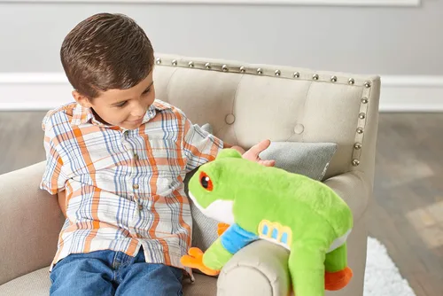 Miniatura 5 de Wild Republic Peluche de rana de árbol de ojos rojos, animal de peluche, regalo para niños, Cuddlekins de 12 pulgadas