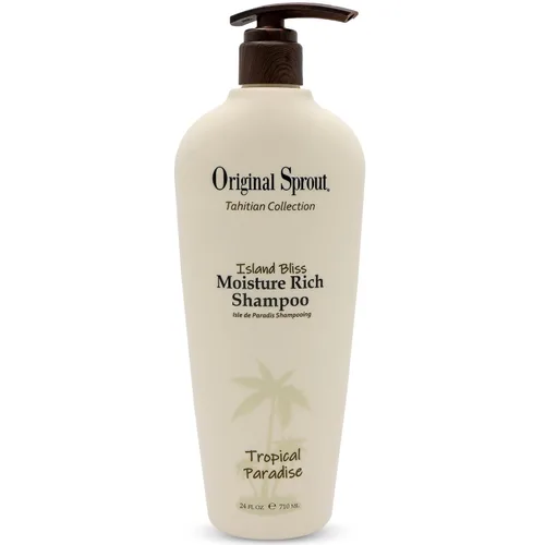 Original Sprout Island Bliss Champú rico en humedad para todo tipo de cabello, incluido cabello teñido, dañado y seco, champú hidratante e