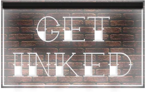 Miniatura 7 de 100020 Get Inked Tattoo Piercing Shop Display LED Light Neon Sign (12 x 8 pulgadas, morado)