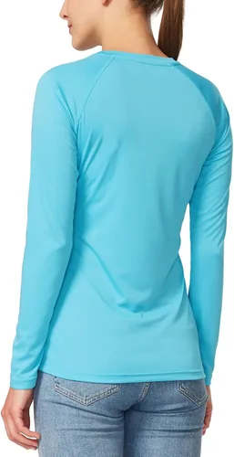 Miniatura 2 de BALEAF Camisas de manga larga para mujer, protección solar UPF50+, secado rápido, senderismo, pesca
