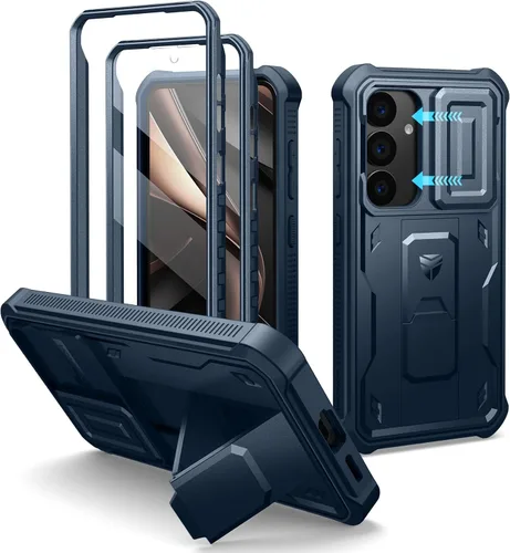 Miniatura 59 de Dexnor Funda para Samsung Galaxy S24 con Cubierta Deslizante Integrada para Cámara y Protector de Pantalla y Soporte, Funda Resistente a los Golpes