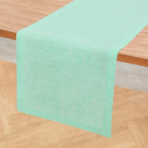 Miniatura 43 de Solino Home - Camino de mesa de lino, amarillo limón cambray, 14 x 120 pulgadas, Athena, lavable a máquina y de 100% lino europeo hecho a mano 15