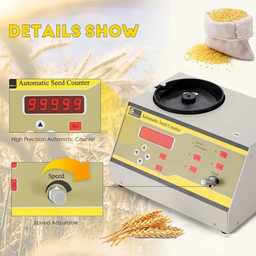 Miniatura 3 de CGOLDENWALL Instrumento de contador automático del microordenador de la máquina para las partículas 110V del grano del trigo del maíz de la soja