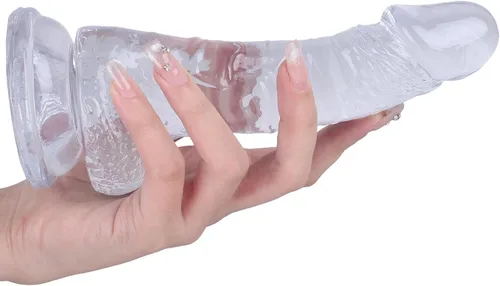 Consoladro de 7.5 pulgadas realista y suave para estimulación del punto G y juegos sexuales anales, consoladores clásicos de 1.6 pulgadas de