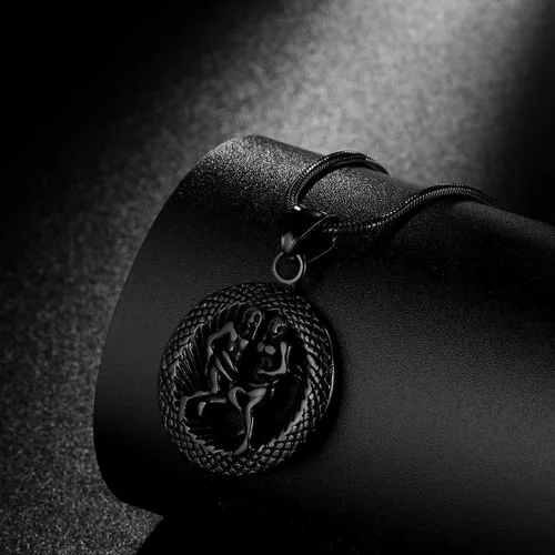 Miniatura 2 de Hipunk Collar de 12 constelaciones, signo de estrella del zodiaco, colgante de horóscopo, acero inoxidable 316L, regalo de cumpleaños para hombres
