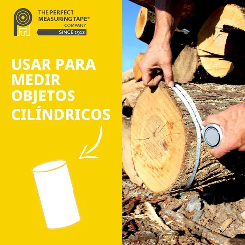 Miniatura 2 de Perfect Pi - Cinta métrica de diámetro y circunferencia – Cinta métrica imperial y métrica de 1/2 pulgadas por 12 pies / 3.5 m – Uso para medir
