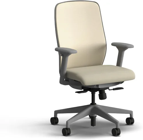 Miniatura 33 de HON Nucleus - Silla de trabajo con control avanzado de inclinación sincronizada, silla de oficina con soporte lumbar, brazos ajustables en altura