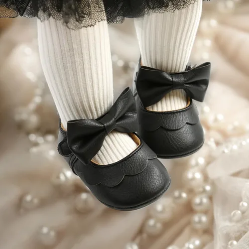 Miniatura 2 de CENCIRILY Zapatos planos Mary Jane para bebés y niñas, antideslizantes, suela suave, para antes de caminar, zapatos de vestir de boda
