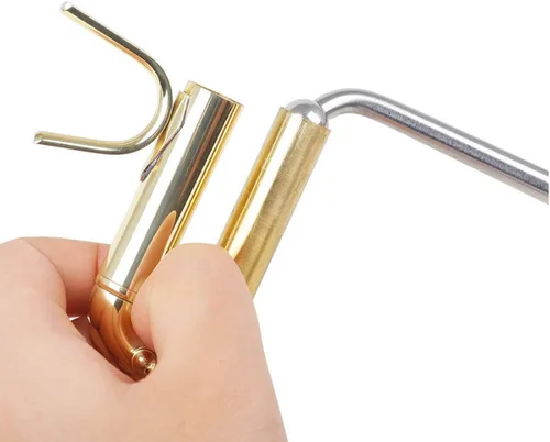 Miniatura 4 de Jiayouy Herramientas de eliminación de abolladuras de tubo de válvula de pistón de trompeta Martillo de abolladura de aluminio con cabeza de bola
