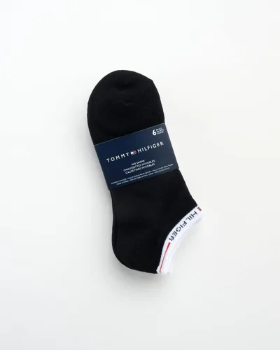 Miniatura 2 de Tommy Hilfiger Paquete de 6 calcetines icónicos con logotipo de bandera repetida para mujer