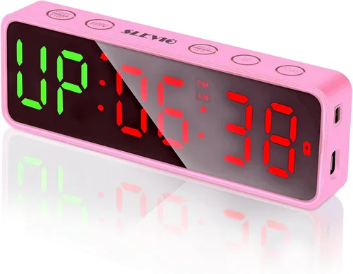 Miniatura 10 de Reloj Temporizador de Gimnasio Pequeño Cronómetro Magnético Temporizador de Intervalos de Entrenamiento, Pantalla Digital LED Grande, Accesorios