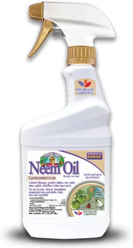 Bonide Captain Jack's Aceite de Neem, aerosol listo para usar de 16 onzas, fungicida, insecticida y acaricida multiuso para jardinería orgánica