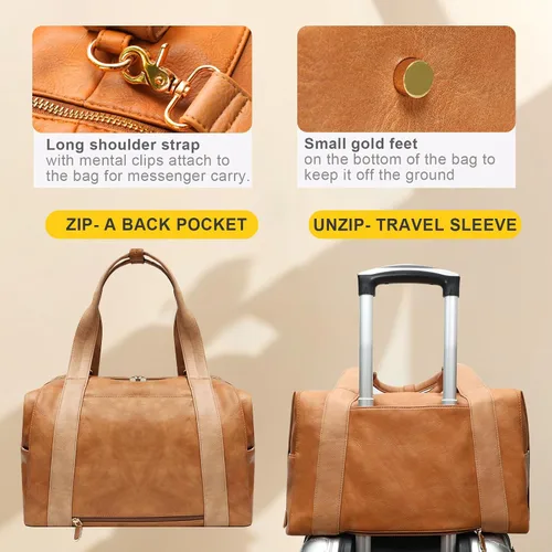 Miniatura 7 de miss fong Bolsa de pañales, bolsa de bebé, bolsa de pañales de cuero, bolsa de mano para bebé con 9 bolsillos, bolsa grande para mamá con bolso