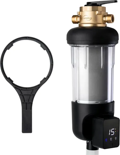 Miniatura 10 de iSpring WSP200ARJ Filtro de agua de sedimentos de centrifugado, Tamaño Jumbo mejorado, Gran capacidad, Reutilizable con módulo de auto-lavado