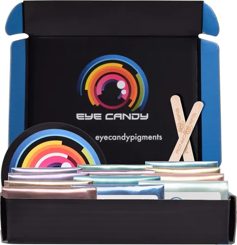 Miniatura 23 de Eye Candy Polvo de pigmento de mica prémium Kaiso Green (50 G), multiusos, aditivo para artes y manualidades, epoxi, arte de resina, esmalte