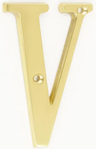 Miniatura 9 de ZW Hardware B100 Letra M de latón macizo de latón brillante de 4 pulgadas