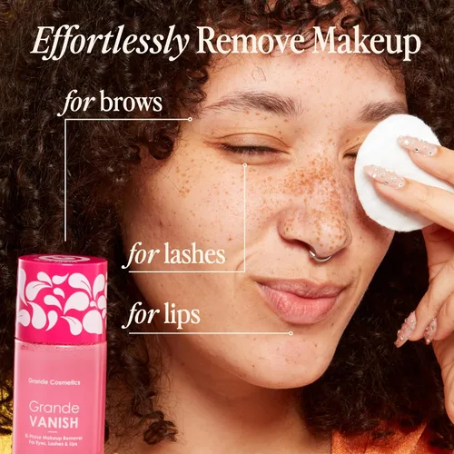 Miniatura 5 de Grande Cosmetics Removedor de maquillaje – Elimina el maquillaje a base de agua y aceite, disuelve fórmulas de larga duración e impermeables