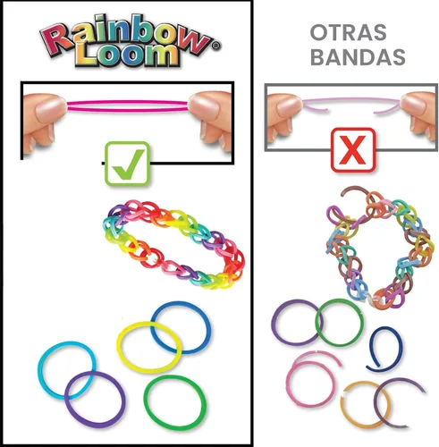 Miniatura 2 de Rainbow Loom® Treasure Box Sparkle Edition, 8,000 bandas de goma en 8 colores brillantes diferentes, y un bono de 2 telares felices, grandes