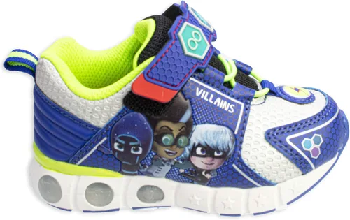 Miniatura 2 de PJ Masks Zapatos iluminados para niños pequeños zapatos deportivos con correa de gancho y bucle talla 5 a talla 10
