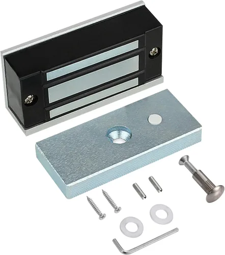 Miniatura 8 de Cerrojo magnético eléctrico con soporte Z y L de 500KG 1200LBS de fuerza de retención, electroimán de seguridad de 12V, modo NC Fail Safe, puerta