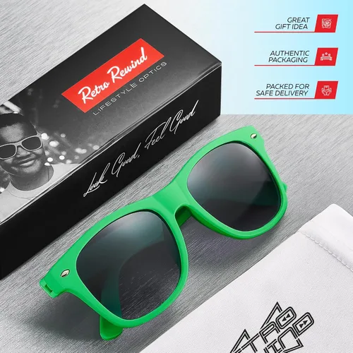 Miniatura 120 de Retro Rewind Lentes de sol para niños y niñas de 3 a 12 años, inastillables, UV400, lentes de sol para niños pequeños