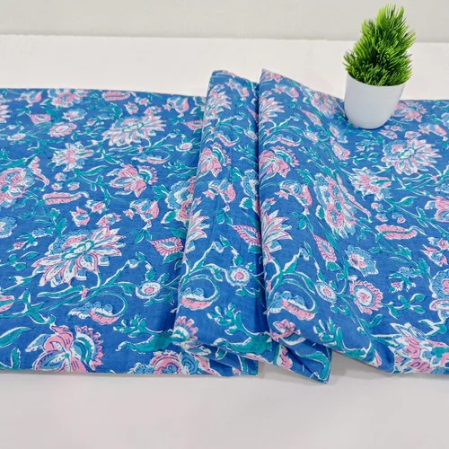 Miniatura 2 de Trade Star Tela de tintes naturales para correr de 3 yardas, 100% tela de algodón suave, hecha a mano, tela de estampado floral para coser por