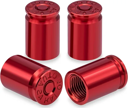 Miniatura 42 de Tapas de válvula de neumático, bala, aleación de aluminio, cubiertas universales a prueba de polvo para automóviles, SUV, camiones, bicicletas