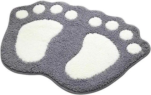 Miniatura 15 de MIFXIN Alfombra de baño con pies grandes, antideslizante, suave, absorbente, alfombra de área (rosa, 16 x 24 pulgadas)