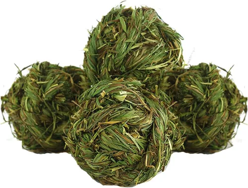 Miniatura 10 de Hamiledyi Pelota masticable de conejo Timothy Grass Molienda de animales pequeños, juguetes masticables para conejos, conejos, hámster, cobayas