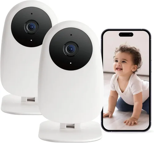 Miniatura 8 de nooie Monitor de bebé con cámara y audio, monitor de cámara para bebé, monitor de bebé WiFi Smartphone 2.4 GHz, detección de movimiento y sonido