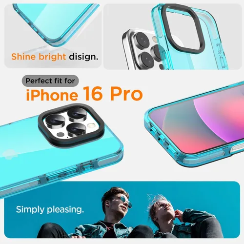 Miniatura 224 de AICase Funda protectora para iPhone 16 compatible con iPhone 16, delgada, ligera, transparente [no amarillenta] Diseño vibrante