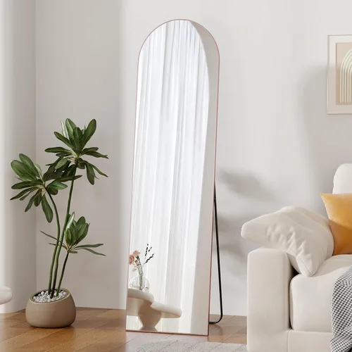 Miniatura 12 de ZHUNFA Espejo de longitud completa, espejo de cuerpo completo de 58 x 16 pulgadas, 3 en 1, puede montarse en la pared, de pie o inclinado, espejos