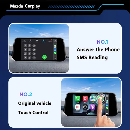 Miniatura 5 de TK78-66-9U0C Adaptador Carplay con cable Kit de reequipamiento para Mazda 2 3 6 CX3 CX5 CX9 MX5 Carplay y Android Auto Módulo de interfaz USB