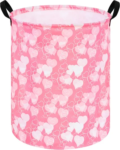Miniatura 10 de Cesta de almacenamiento para ropa sucia para niños, cesta organizadora de lavandería, caja de ropa, cesta de regalo con asas (unicornio)