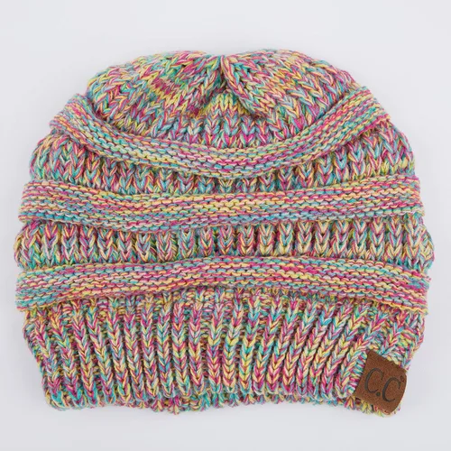 Miniatura 464 de C.C Trendy Warm Chunky Soft Stretch Cable Knit Beanie